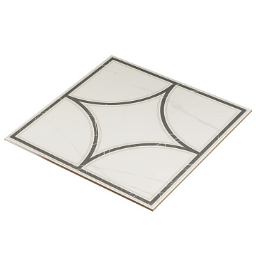 Керамогранит LB Ceramics Каррара Геометрия белый 450х450х8 мм