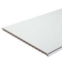 Панель ПВХ 250х3000х10 мм Venta бесшовная глянцевая белая 0,75 кв.м