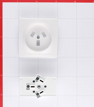 Розетка силовая для электроплит Blanca скрытая установка с заземлением 2Р+N 32 А 250 В IP20