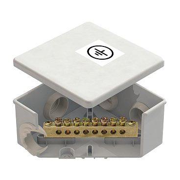 Коробка уравнивания потенциалов 85х85х40 мм IP44 Greenel (GE41360)