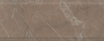 Серенада Бордюр бежевый тёмный глянцевый обрезной BDA027R 30x12