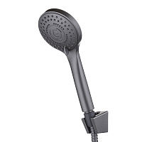 Душевой комплект Pura Latuno с лейкой с держателем графит (L80072GT)