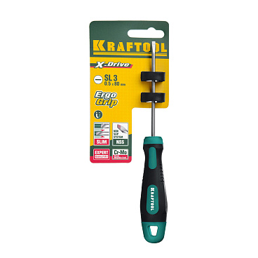 Отвертка плоская SL3 80 мм Kraftool Expert (250071-3.0-080)