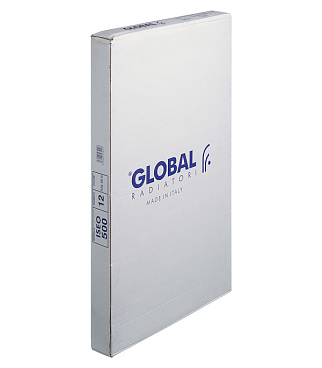 Радиатор алюминиевый Global Iseo 500 мм 12 секций 1" боковое подключение белый