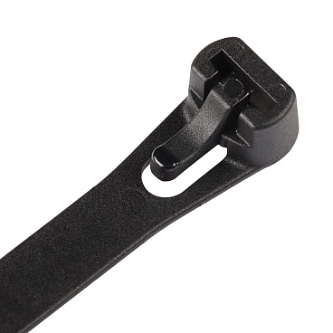 Стяжка кабельная Европартнер 200х7,5 мм многоразовая нейлоновая черная (15 шт.)