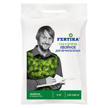 Удобрение минеральное сухое для вечнозеленых гранулированное Тукосмесь Хвойное Fertika 5 кг