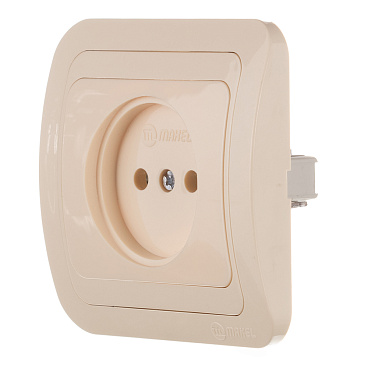 Розетка Makel Mimoza встраиваемая бежевая (25022)
