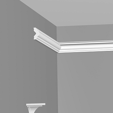 Молдинг из экополимера ударопрочный 25х15х2000 мм Плинтэкс ART M1 25/15 белый