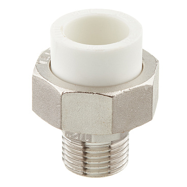 Муфта полипропиленовая Valtec разъемная (американка) 20 мм х 1/2 НР(ш) (VTp.761.0.02004)