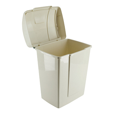 Контейнер для мусора Martika Форте с крышкой 13 л пластик слоновая кость