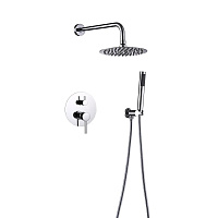 Душевая система ПСМ-СТ-02 встраиваемая с верхним душем с лейкой хром (550392)
