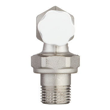 Клапан запорный угловой Stout 1/2 НР(ш) х 1/2 ВР(г) для радиатора (SVL-1156-000015)