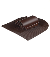 Аэратор Поливент КТВ-вентиль для гибкой черепицы коричневый RAL 8017