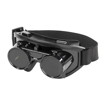 Очки защитные Исток закрытые с прозрачными линзами с откидными светофильтрами (ОЧК012)