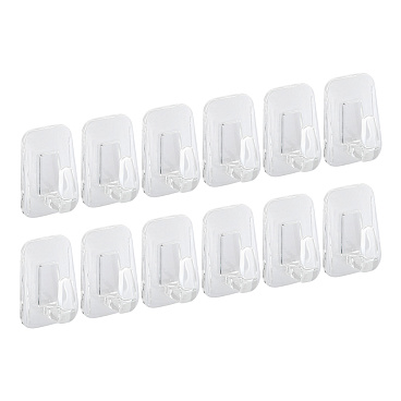 Держатель для проводов Контакт самоклеящийся прозрачный (12 шт.) (24808)