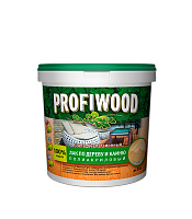 Лак акриловый по дереву и камню Profiwood бесцветный 0,9 кг глянцевый