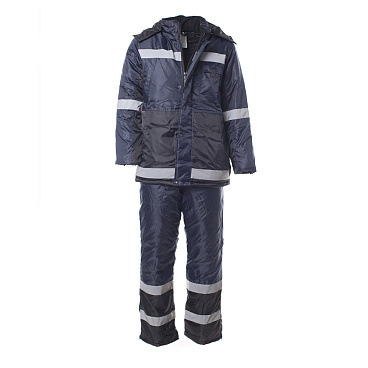 Костюм рабочий мужской утепленный Спрут Метео 60-62 рост 182-188 см темно-синий/черный