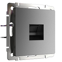 Розетка компьютерная Werkel встраиваемая графит матовый RJ45 (a063108)