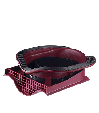 Аэратор Поливент КТВ-вентиль для готовой кровли из металлочерепицы красное вино RAL 3005