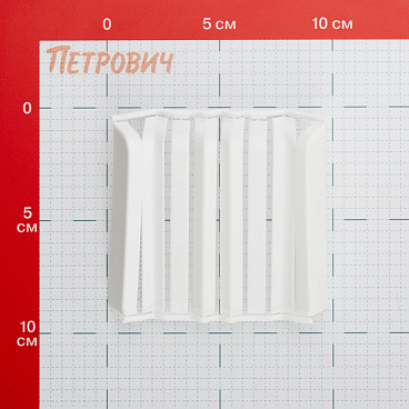 Накладка для округлого плинтуса Идеал Дюра 80 мм белая (8 шт.)