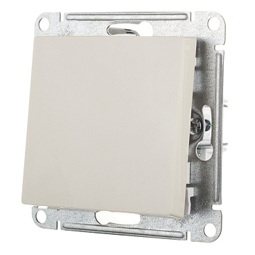 Переключатель Systeme Electric AtlasDesign одноклавишный встраиваемый бежевый (ATN000261)