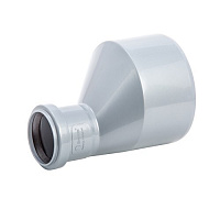 Переходник Lammin d110х50 мм пластиковый эксцентрический для внутренней канализации (Lm35060011050)