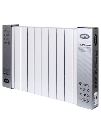 Радиатор биметаллический Rifar Supremo 500 мм 12 секций 3/4 боковое подключение белый