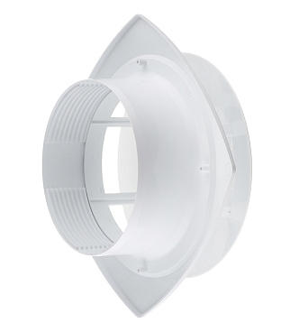 Анемостат вытяжной регулируемый Era с фланцем d160 мм белый