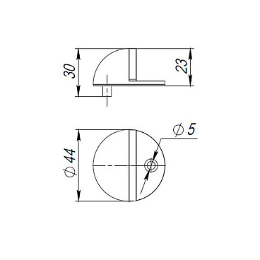 Упор дверной Punto кофе