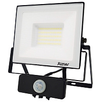 Прожектор светодиодный Ritter Profi 6500К 50 Вт IP65 с датчиком движения черный