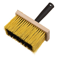 Кисть макловица искусственная щетина пластиковая ручка 150х70 мм для обойного клея и грунтов на водной основе