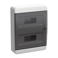 Щит распределительный навесной IEK Tekfor ЩРН-П-24 пластиковый IP41 385х290х102 мм 24 модуля прозрачная дверь