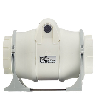 Вентилятор канальный осевой Cata Duct In Line d125 мм слоновая кость