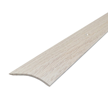 Порог алюминиевый разноуровневый кант 40х1800 мм дуб ривалго белый перепад 15 мм