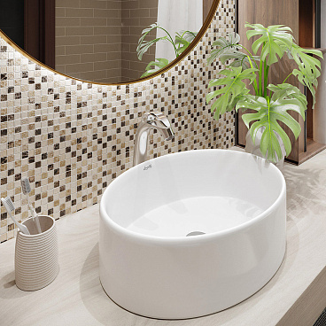 Раковина Lavelly Laguna 51 см накладная белая (686703)