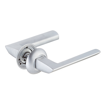 Ручка дверная Punto Blade круглая розетка сатинированный хром