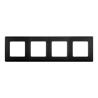 Рамка Legrand Etika четырехместная антрацит (672584)