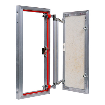 Люк ревизионный под плитку Практика EuroFormat-R алюминиевый 300х600 мм скрытый нажимной