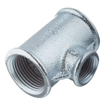 Тройник переходный Gebo Platinum (130-25V) 1 ВР(г) х 1/2 ВР(г) х 1 ВР(г) чугунный оцинкованный