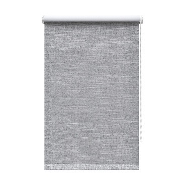 Рулонная штора блэкаут 40х160 см Decofest Каролина серая