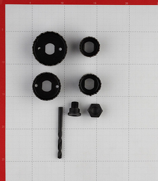 Набор коронок Практика (773-255) по дереву d32-54 мм с переходником (4 шт.)