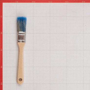 Кисть плоская смешанная щетина деревянная ручка Wenzo Wood 25х12 мм для красок на водной основе