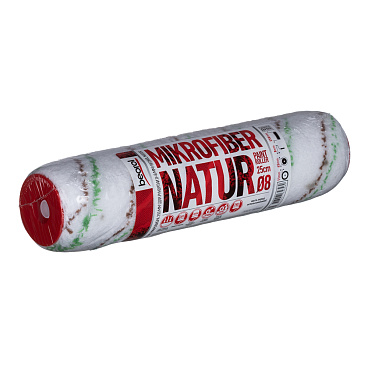 Валик микрофибра 250 мм d45 мм ворс 11 мм для водной основы без ручки Beorol Natur