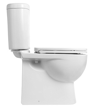 Унитаз-компакт Sanita Luxe Art с универсальным выпуском с сиденьем дюропласт микролифт белый (WC.CC/Art/2-DM/WHT.G/S1)