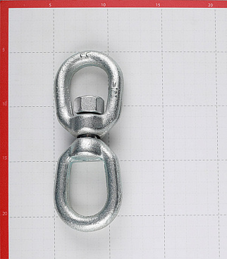 Вертлюг петля-петля d12 мм оцинкованный