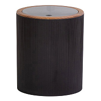 Ведро для мусора Fixsen Black Boom FX-411-6 с крышкой 5 л пластик черное