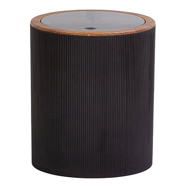 Ведро для мусора Fixsen Black Boom FX-411-6 с крышкой 5 л пластик черное