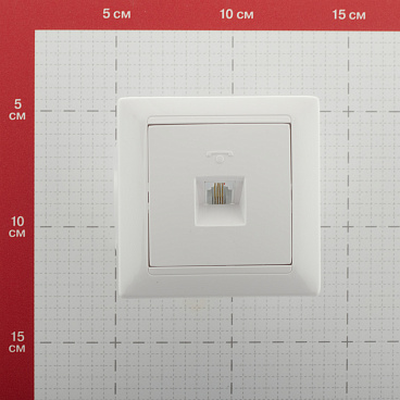 Розетка телефонная Svet встраиваемая белая RJ11 (SV1001-0040)