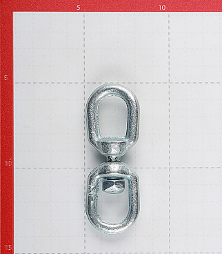 Вертлюг петля-петля d6 мм оцинкованный