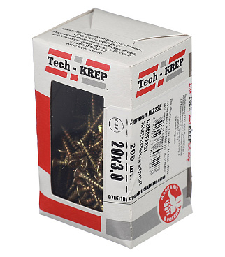 Саморезы универсальные 20x3,0 мм желтые (200 шт.)